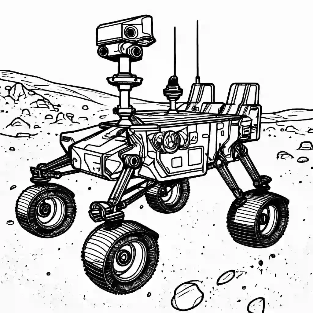 Mars Rover coloring pages